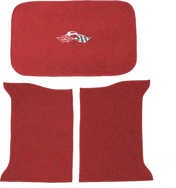 Ecklers Full Size Chevy Trunk Mats Red Carpet Hardtop W