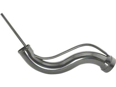 Gas Tank Filler Neck - Stock Style - Plain Steel - Black Finish - Ford Deluxe Tudor & Fordor