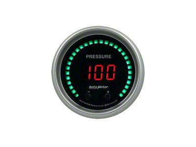 Auto Meter Sport-Comp Series 2-1/16-Inch Elite Digital Two Channel Fluid Pressure Gauge