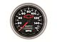 Auto Meter Chevy Black Series 3-3/8-Inch Programmable Speedometer; 0-160 MPH