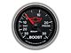 Auto Meter Chevy Black Series 2-1/16-Inch Boost/Vacuum Gauge; 30 inHG / 30 PSI; Digital Stepper Motor