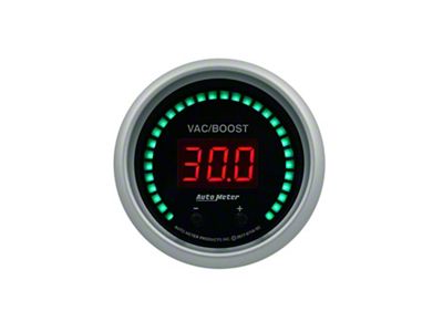 Auto Meter Sport-Comp Series 2-1/16-Inch Elite Digital Two Channel Vac/Boost / Fluid Pressure Gauge