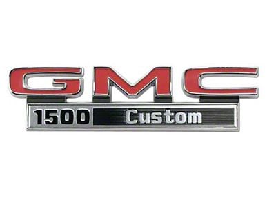 GMC Truck Fender Emblems, 1500 Custom, 1971-1972