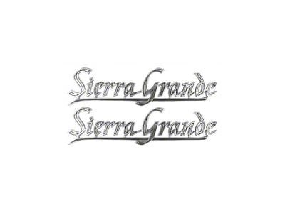 GMC Truck Rear Quarter Emblem Sierra Grande 1969-1972