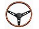 Grant Classic Wood Steering Wheel, Walnut With Black Spokes, 13.5