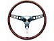 Grant Classic Wood Steering Wheel, Walnut With Chrome Spokes, 13.5