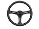 Grant Collectors Edition Steering Wheel, Black With Slotted Spokes, 13.75