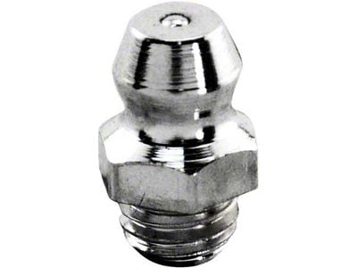 Grease Fitting - Chrome Plated - 1/4-28 - Straight - Modern