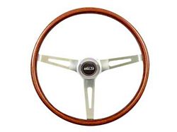 GT Performance GT3 Classic Steering Wheel; Wood and Polished (Universal; Some Adaptation May Be Required)