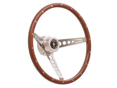 GT Performance GT3 Retro Mustang Style Steering Wheel; Wood (Universal; Some Adaptation May Be Required)