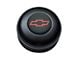 GT Performance GT3 Standard Horn Button with Chevy Bowtie Logo; Black Anodized (Universal; Some Adaptation May Be Required)