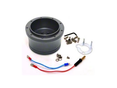 GT Performance GT9 Steering Wheel Installation Hub; Black Anodized (1967 Camaro)