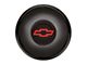 GT Performance Euro/Gasser Horn Button with Chevy Bowtie Logo; Smooth; Black (Universal; Some Adaptation May Be Required)