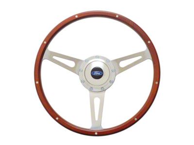 GT Performance GT9 Retro Cobra Style Steering Wheel; Wood (Universal; Some Adaptation May Be Required)