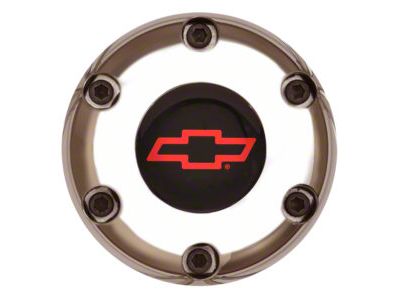 GT Performance Euro/Gasser Horn Button with Chevy Bowtie Logo; 6-Hole; Polished (Universal; Some Adaptation May Be Required)