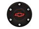 GT Performance Euro/Gasser Horn Button with Chevy Bowtie Logo; 6-Hole; Black (Universal; Some Adaptation May Be Required)