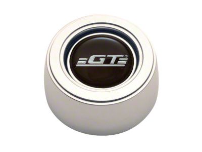 GT Performance GT3 Hi-Rise Horn Button with GT Logo; Polished (Universal; Some Adaptation May Be Required)