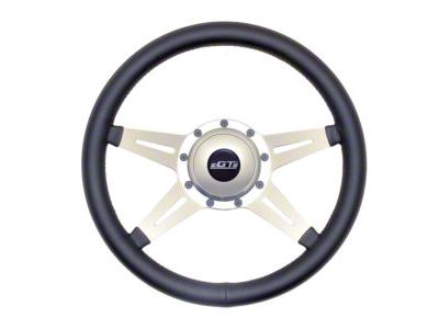 GT Performance GT3 Retro 4-Spoke Style Steering Wheel; Leather (Universal; Some Adaptation May Be Required)