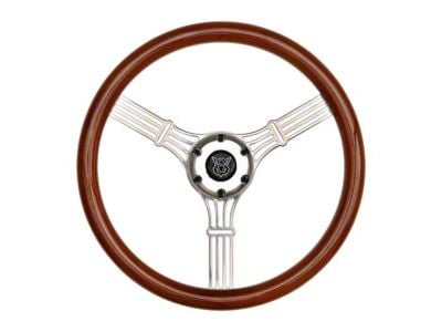 GT Performance GT3 Retro Gasser Banjo Style Steering Wheel; Wood (Universal; Some Adaptation May Be Required)