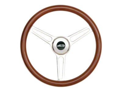 GT Performance GT3 Retro Gasser Slot Style Steering Wheel; Wood (Universal; Some Adaptation May Be Required)