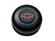 GT Performance GT3 Standard Horn Button with Chevy Bowtie Logo; Black Anodized (Universal; Some Adaptation May Be Required)