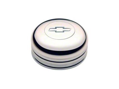 GT Performance GT3 Standard Horn Button with Engraved Chevy Bowtie Logo; Polished (Universal; Some Adaptation May Be Required)