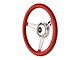 GT Performance GT9 Retro Cobra Style Steering Wheel; 13.75-Inch; Red Leather (Universal; Some Adaptation May Be Required)