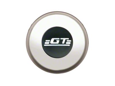 GT Performance Euro/Gasser Horn Button with GT Logo; Smooth; Polished (Universal; Some Adaptation May Be Required)