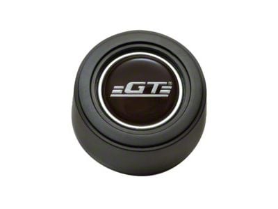 GT Performance GT3 Hi-Rise Horn Button with GT Logo; Black Anodized (Universal; Some Adaptation May Be Required)