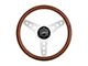 GT Performance GT3 Retro Gasser Hole Style Steering Wheel; Wood (Universal; Some Adaptation May Be Required)