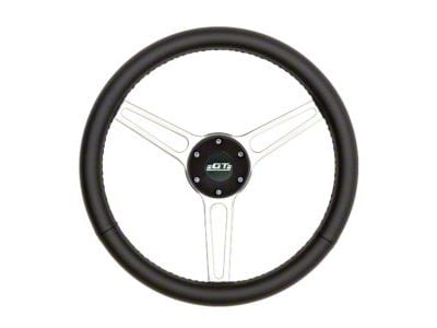 GT Performance GT3 Retro Gasser Slot Style Steering Wheel; Leather (Universal; Some Adaptation May Be Required)