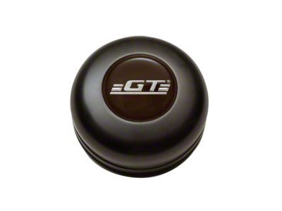 GT Performance GT3 Standard Horn Button with GT Logo; Black Anodized (Universal; Some Adaptation May Be Required)