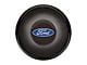 GT Performance Euro/Gasser Horn Button with Ford Oval Logo; Smooth; Black (Universal; Some Adaptation May Be Required)