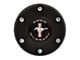 GT Performance Euro/Gasser Horn Button with Mustang Logo; 6-Hole; Black (Universal; Some Adaptation May Be Required)