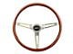 GT Performance GT3 Classic Steering Wheel; Wood and Polished (Universal; Some Adaptation May Be Required)