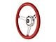 GT Performance GT9 Retro Cobra Style Steering Wheel; 13.75-Inch; Red Leather (Universal; Some Adaptation May Be Required)