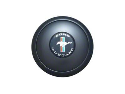 GT Performance GT9 Small Horn Button with Mustang Logo (Universal; Some Adaptation May Be Required)