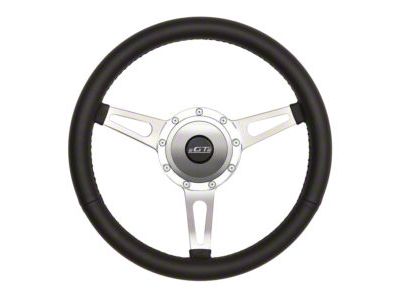 GT Performance GT9 Retro Cobra Style Steering Wheel; 13.75-Inch; Black Leather (Universal; Some Adaptation May Be Required)