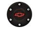 GT Performance Euro/Gasser Horn Button with Chevy Bowtie Logo; 6-Hole; Black (Universal; Some Adaptation May Be Required)