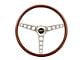 GT Performance GT3 Classic Steering Wheel; Wood and Polished (Universal; Some Adaptation May Be Required)