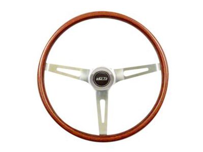 GT Performance GT3 Classic Steering Wheel; Wood and Polished (Universal; Some Adaptation May Be Required)