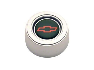 GT Performance GT3 Hi-Rise Horn Button with Chevy Bowtie Logo; Polished (Universal; Some Adaptation May Be Required)