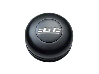 GT Performance GT3 Standard Horn Button with Engraved GT Logo; Black Anodized (Universal; Some Adaptation May Be Required)