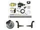 The Right Stuff Detailing Performance Series Hydro Boost 2-Inch Drop Front Disc Brake Conversion Kit with Original Brake Booster/Master Cylinder; Black Calipers (64-72 GTO, LeMans, Tempest)