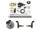 The Right Stuff Detailing Performance Series Hydro Boost Front Disc Brake Conversion Kit with Original Brake Booster/Master Cylinder; Black Calipers (64-72 GTO, LeMans, Tempest)