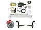 The Right Stuff Detailing Performance Series Hydro Boost Front Disc Brake Conversion Kit with Original Brake Booster/Master Cylinder; Red Calipers (64-72 GTO, LeMans, Tempest)