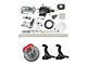 The Right Stuff Detailing Performance Series Hydro Boost Front Disc Brake Conversion Kit with Chrome Brake Booster/Master Cylinder; Red Calipers (64-72 GTO, LeMans, Tempest)