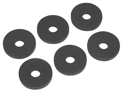 Window Crank Foam Washers; Set of 6 (64-72 GTO, LeMans, Tempest)