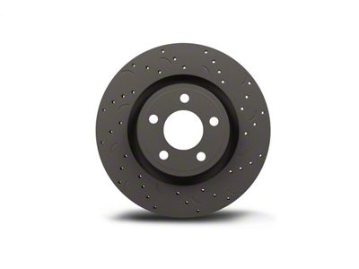 Hawk Performance Talon Cross-Drilled and Slotted Brake Rotor and HPS 5.0 Pad Kit; Rear (84-87 Corvette C4)