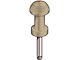 Light Switch Knob Shaft/ Sand